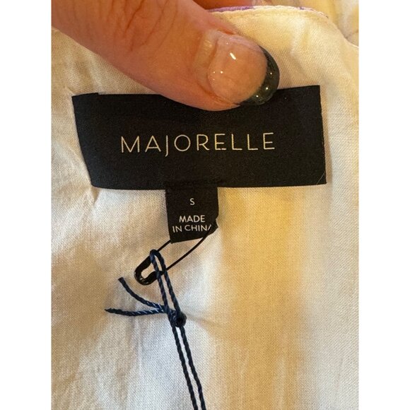 Majorelle Shirt Women Small Purple Riviera Floral Pegasus Top NWT Boho Cottage - Picture 11 of 13